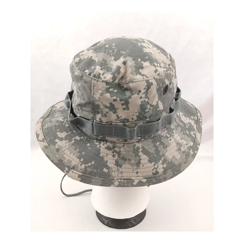Military Boonie Hat ACU‎ Digital Camo Size 7 Sun Protection Outdoor Cap